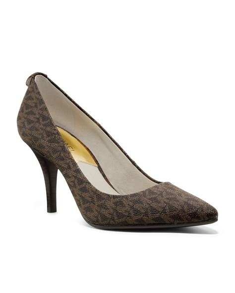 michael kors logo pumps|Michael Kors low heeled pumps.